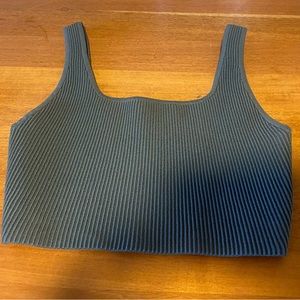 Babaton sculpt knit crop top